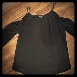 3/4 Length Cold Shoulder Blouse